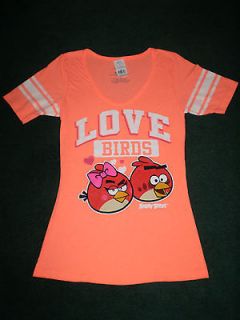 NEW ANGRY BIRDS T SHIRT   SIZE MEDIUM JUNIORS   TEE  NEW WITH TAGS