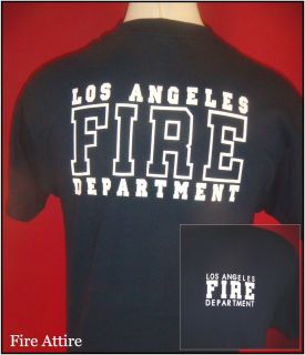NEW AUTHENTIC LAFD T SHIRT NAVY BLUE LOS ANGELES FIRE DEPT. SM   5XL