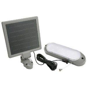 Designers Edge New 10 LED Rechargeable Solar Panel Shed Light Model