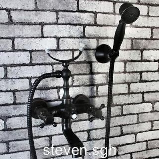 Oil Rubbed Bronze Wall Mount Bath Tub Handheld Shower Faucet 5761K