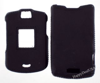 BLACK Leather Cover for Motorola Razr V3 V3c V3m V3i Faceplate 