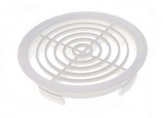 12 OF WHITE PLASTIC SOFFIT ROOF VENTS 70MM 2 3/4 DIAMETER 3A0