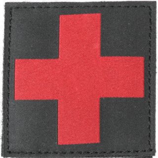 Blackhawk Red Cross ID Patch   Black   90RC00BK