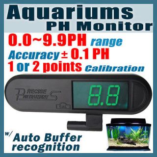 Digital pH Monitor 0~9.9pH Meter Tester 2 points Calibration 40mm 