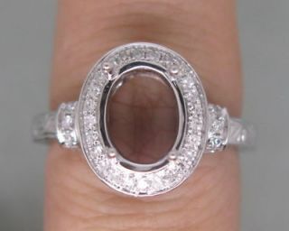   40CT SOLID 14K WHITE GOLD SETTING SEMI RING MOUNT LEAST PRICE AUCTIONS