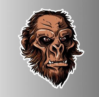 Mythical creatures Bigfoot gorilla ape orangutan sticker vinyl decal 5 
