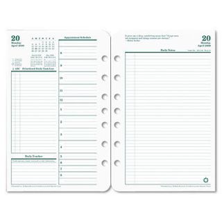 Franklin Covey 35422 Classic Planner Refill   Daily   5.5 x 8.5 