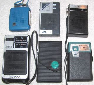   VINTAGE TRANSISTPR RADIOS / POCKET RADIOS  SONY, MAGNAVOX, GE