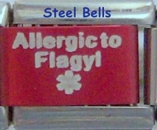 Allergic to Flagyl Medical Alert for Italian Charm Bracelets Free 