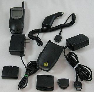 Motorola NexTel i1000 Plus Flip Phone Bundle Nextel Box B Bag #122911Z