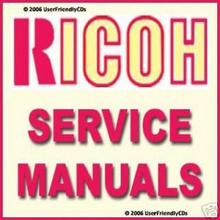 RICOH B/W Digital Copier SERVICE MANUALS Manual DVD