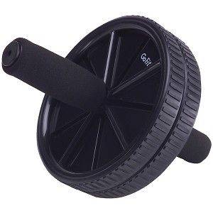 NEW GOFIT Black Deluxe Ab Abdonimal Exercise Wheel Roller 6 pack 