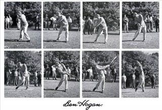 Ben Hogan Rare NEW Sequence New Negatives golf Poster