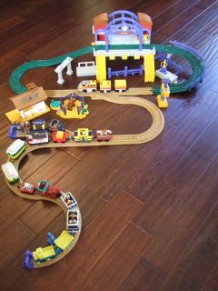 Grand Central Station Rope Ride Lot Geotrax rail Fisher Price western 