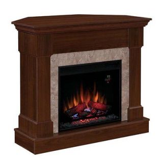 Franklin 23 Dual Mantel and Electric Fireplace Insert w/Fixed Glass
