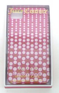 NIB JUICY COUTURE iPHONE 4/4S Hard Case PINK DOT Cascading Dot