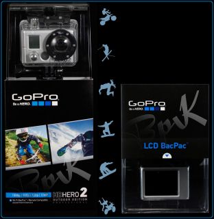 GoPro HD HERO2 + LCD BacPac ™  CHDOH 002 + ALCDB 001  OUTDOOR 