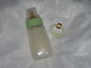 Baby Think it Over g6 Custom 5oz Fake Formula Bottle Pacifier