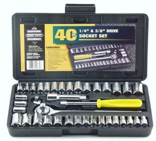 Great Neck PSO40 40 PC 1/4 and 3/8 Drive Socket Set
