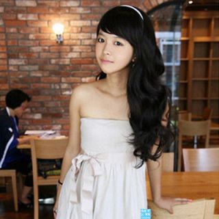 Innovation wig sweet girl oblique bangs long curls, Afro micro curls 