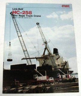 Link Belt 1978 HC 258 Truck Crane Sales Brochure
