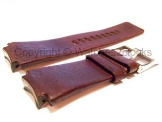 Diesel Brown Leather Watch Strap For Watch Model DZ1145