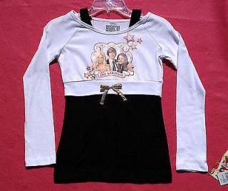 NWT Disney HSM High School Musical ~SO CUTE~ Girls Top Shirt Black 