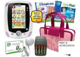 LeapFrog LeapPad Explorer DISNEY Bundle PINK   games, case, charger 
