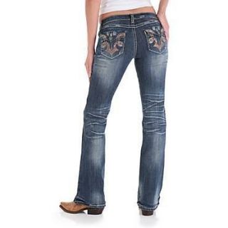 Womens Wrangler Rock 47 Morning Glory Jeans, #WHX65MG, NWT