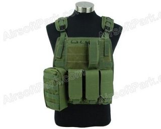 Airsoft Tactical Molle Plate Carrier Vest   Olive Drab