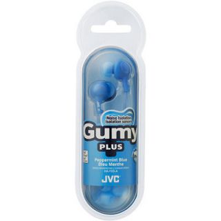 JVC HA FX5 Blue Gummy Plus Earbuds Headphones Superior Noise Isolation 