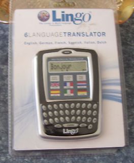 Lingo 6 Language Translator English German French Spanish Italian 