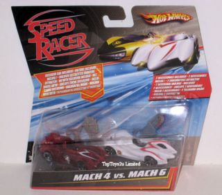 New Hot Wheels Speed Racer Cars MACH 4 vs. MACH 6