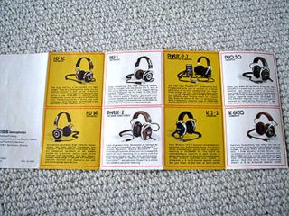 Koss 1974 headphones full product line brochure