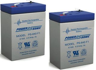 Power Sonic 2 Pack   6v 4000 mAh UPS Battery for Lithonia ELB06042