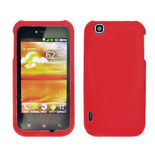 For LG T Mobile Mytouch 4G / Optimus Sol Hard Case Red Cover
