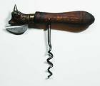  Antique Rodgers & sons Sheffield England bull head corkscrew and can 