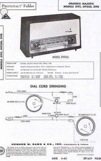  Manual Photofact for GRUNDIG MAJESTIC 3192 3192US 3198 Receiver