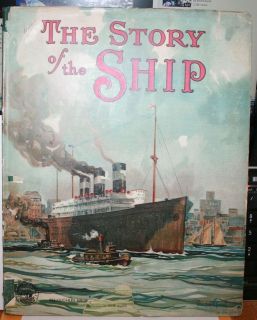 Vintage Antique Childrens Book Old The Story of The Ship McLoughlin 