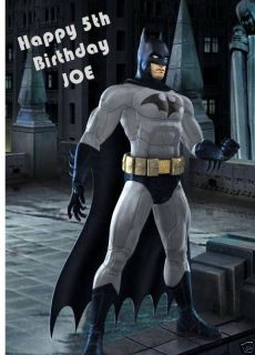 Personalised Batman Birthday Card Son Nephew Grandson