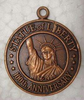 Key tag Statue of Liberty 100th Anniversary 1886 1986 Whirlpool 