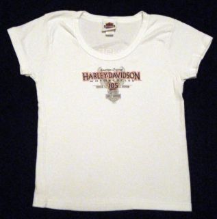 Harley Davidso​n 105th Anniversary T Shirt womens size Large 