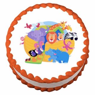   Shower Noahs Ark ~ Edible Image Icing Cake, CupcakeTopper ~ LOOK