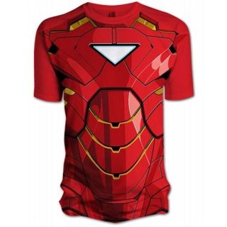 Marvel Mens Iron Man 2 Comic Chest T Shirt