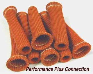 Orange High Performance Heat Protector Sleeve Spark Plug Wire Boot 8 