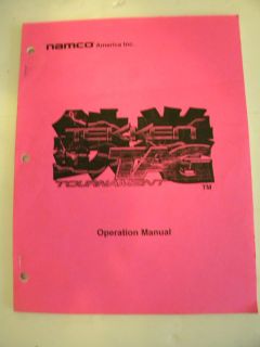 Namco Tekken Tag Arcade Game Owners Operation Manual