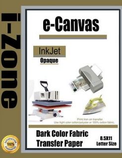 Inkjet heat transfer iron on paper for Dark color fabric8.5 by 11 