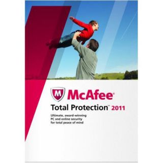 mcafee total protection 2012 3 user in Software