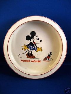 Minnie Mouse Bowl / WadeHeath Ware / Made in England