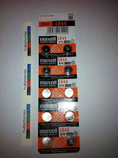 40 New Maxell LR44 AG 13 AG13 A 76 Button Cell Battery